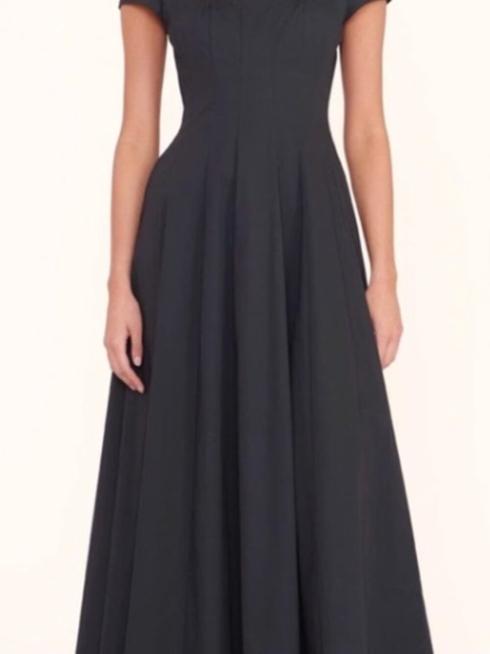 Staud Short Sleeve Wells Maxi Dress